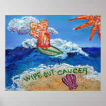 Wipe Out Cancer Angel Posters