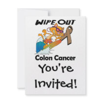 Wipe Out Colon Cancer Personalized Invites