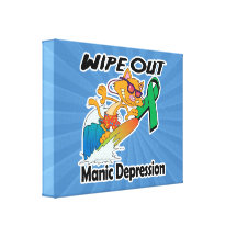 Wipe Out Manic Depression Gallery Wrap Canvas