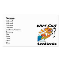 Wipe Out Scoliosis Business Cards