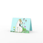 Wire Fox Terrier and Butterflies