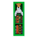 Wire Fox Terrier Green Bookmark business cards
