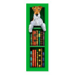 Wire Fox Terrier Green Bookmark business cards