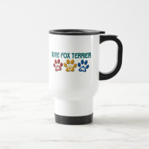 WIRE FOX TERRIER Mom Paw Print 1 Mugs