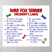 WIRE FOX TERRIER PL2 PRINT