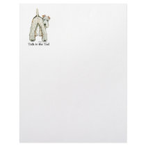 Wire Fox Terrier Tail Letterhead Template