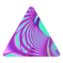 WIRE - Fractal Art Triangle Sticker