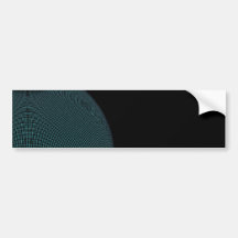 Wire Globe Bumper Sticker