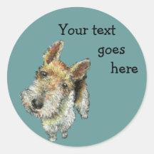 Wire-haired-fox-terrier Sticker