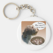 Wirehaired Pointing Griffon Turkey Key Chains