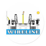 Wireline, Offshore, Oil Field Sticker