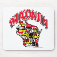Wisconsin Beer Brats Cheese Fish-Fry Mouse Pads