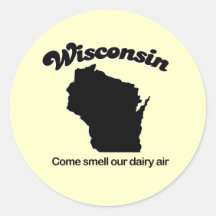 Wisconsin - Come smell our dairy air Sticker
