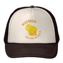 Wisconsin Come Smell Our Dairy Air Trucker Hats