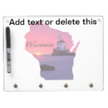 Wisconsin Lighthouse Dry Erase Board