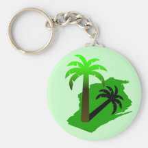 Wisconsin Palm Tree Key Chains