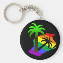 Wisconsin Palm Tree Keychains