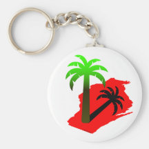 Wisconsin Palm Tree Keychains