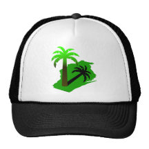Wisconsin Palm Tree Mesh Hat