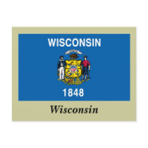 Wisconsin State Flag Postcards