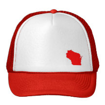 Wisconsin State Map Hat
