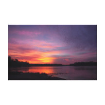Wisconsin Sunrise Gallery Wrapped Canvas