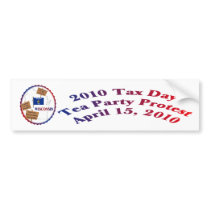 Wisconsin Tax Day Tea Party Protest Bumper Stickers