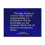 Wisdom Proverbs 24 postcards