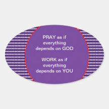 Wisdom words: GOD Work Pray Intensity Emotion Sticker