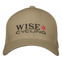 WISE* Black/Red Embroidered Hats
