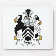 Wise Family Crest Mouse Mats