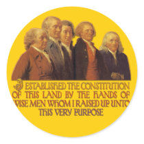 Wise Men Raised up by God for this Purpose Round Sticker