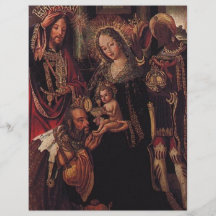 Wise Men visiting Baby Jesus Flyer Design