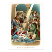 Wise Men Worship Post Card