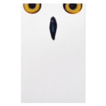 Wise Old Owl Eyes Customized Stationery