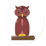 Wise Old Owl Stickers