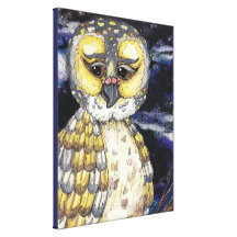 Wise Old Owl Stretched Canvas Prints