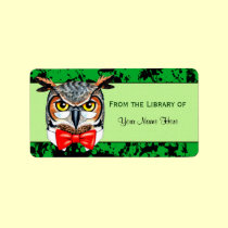 Wise Owl Book Labels labels