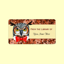 Wise Owl Book Labels labels