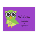Wise Owl Card postcards