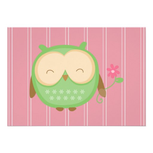 Wise Owl Custom Invitation