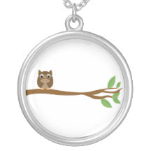 Wise Owl Personalized Necklace
