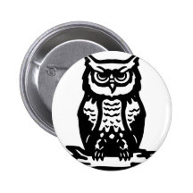 Wise Owl O RLY? Pinback Button