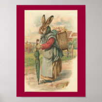 Wise Rabbit Easter Poster
