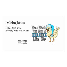 Wish You Were A Cool Chick Like Me Business Cards