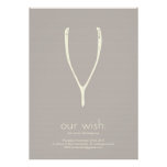 Wishbone Thanksgiving Invitation or Greeting Card invitations
