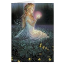 Wishes Amongst the Flowers Greeting Cards