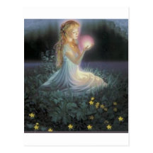 Wishes Amongst the Flowers Post Cards