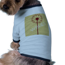 Wishes Dandelion Doggie Tee Shirt