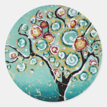 "Wishes" Round Sticker